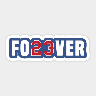 Fo23ver-Trendy-Number-Baseball-Team-Sport-Forever 23 Sticker